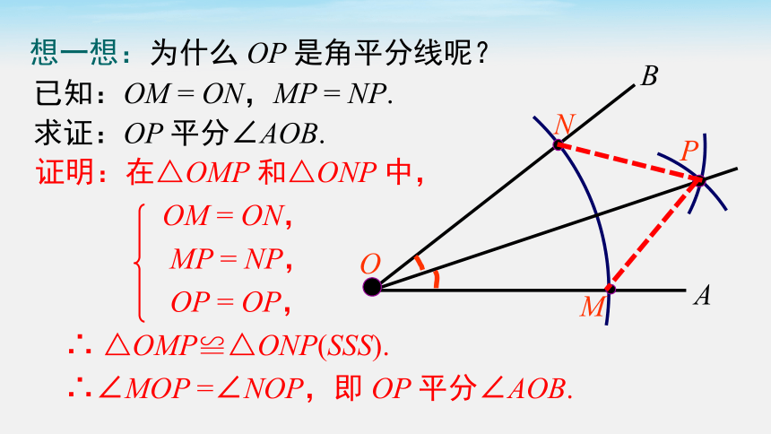 15.4 第1课时 角平分线的尺规作图 课件 (共16张PPT)数学沪科版八年级上册