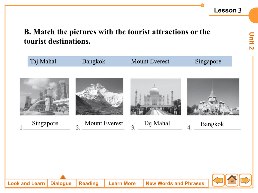 Unit 2    Tourist Destinations  课件(共42张PPT)-《旅游英语》同步教学（劳动版）