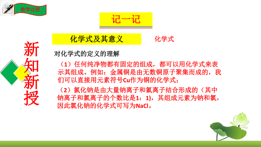 鲁教版化学九上同步课件：4.2 物质组成的表示（第1课时）（共21张PPT）