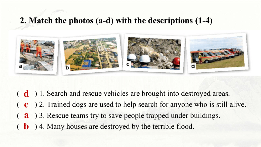 北师大版（2019）必修 第二册Unit 5 Humans and nature Lesson 2 Professional Rescue Team课件(共18张PPT)