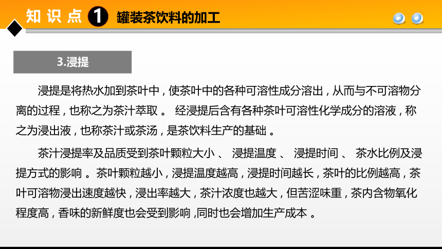 项目６ 任务3茶饮料生产技术 课件(共28张PPT)- 《食品加工技术》同步教学（大连理工版）