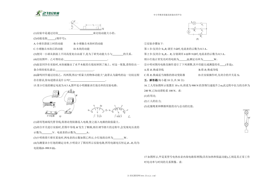 (苏科版）2023-2024学年度下学期九年级期中复习物理试题精编卷（含答案解析）