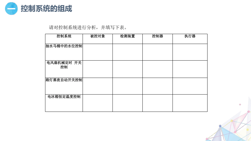 6.3 控制系统的组成与表示 课件(共14张PPT)六下信息科技赣科学技术版