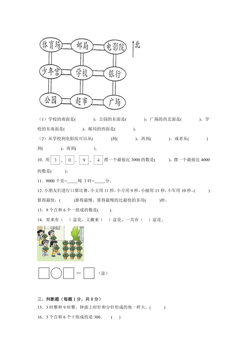 暑假复习与提升（试题）苏教版二年级下册数学（含解析）