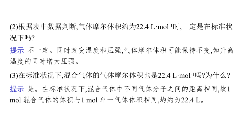 1.2.2　气体摩尔体积  课件(共37张PPT)2023-2024学年高一化学苏教版必修一