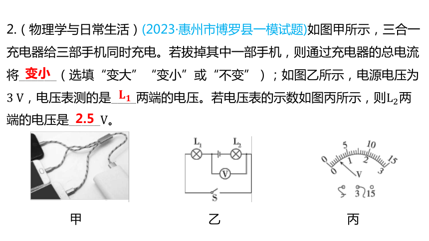 2024年中考物理一轮教材复习（广州专用）复习第21课时 电压 电阻（共40张PPT）