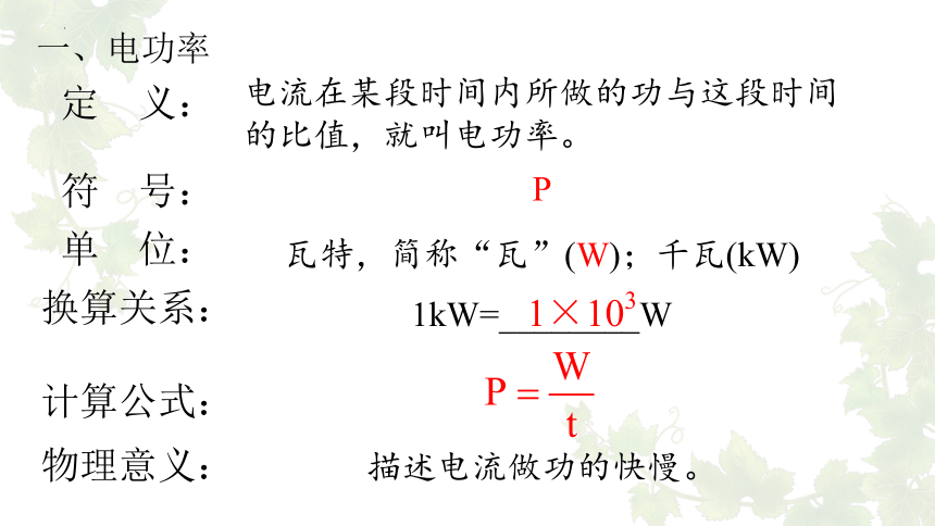 15.2  认识电功率  -2022-2023学年沪粤版物理九年级上册