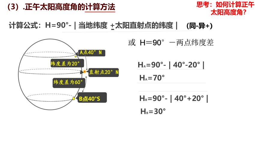 1.2地球公转运动的地理意义——正午太阳高度的变化第二课时课件（共102张ppt）