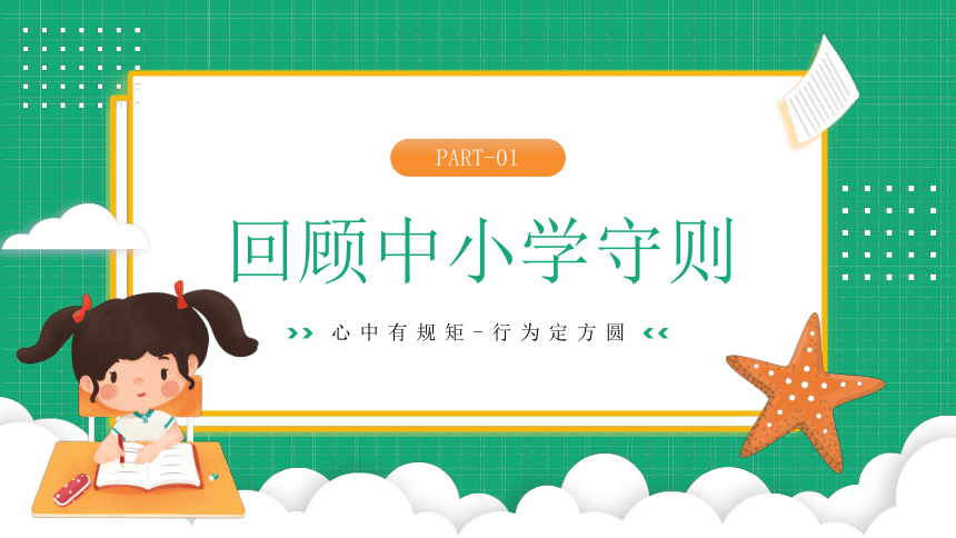 2023年季开学第一课 心中有规矩 行为定方圆 课件 (28张PPT)