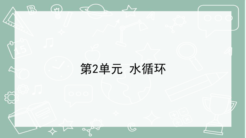 第二单元 水循环（复习课件）-(共15张PPT)2023-2024学年五年级科学上册单元速记巧练（青岛版）