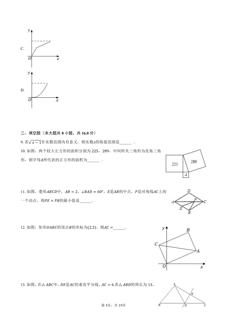 北师大附中2023-2024学年九年级（上）开学数学试卷（含解析）