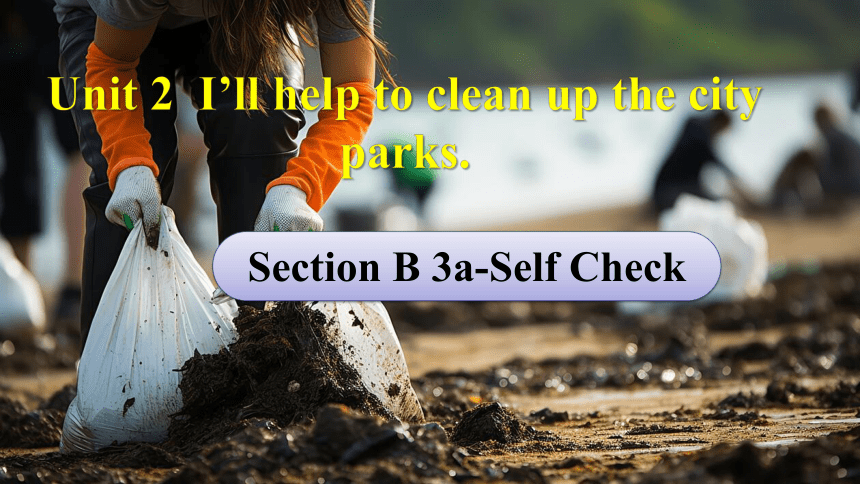 Unit 2 I'll help to clean up the city parks  Section B 3a-Self Check课件（共24张PPT）