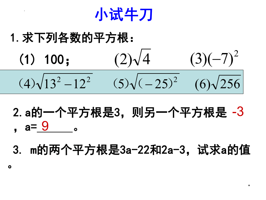 6.1 平方根（2）  课件（共21张PPT）