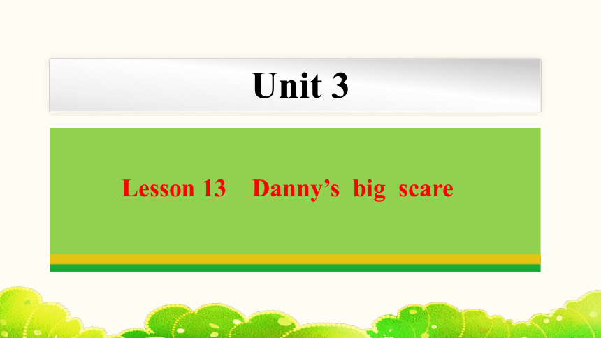 Unit 3 Lesson 13 Danny’s  big  scare  课件 (共20张PPT)2023-2024学年冀教版英语八年级下册