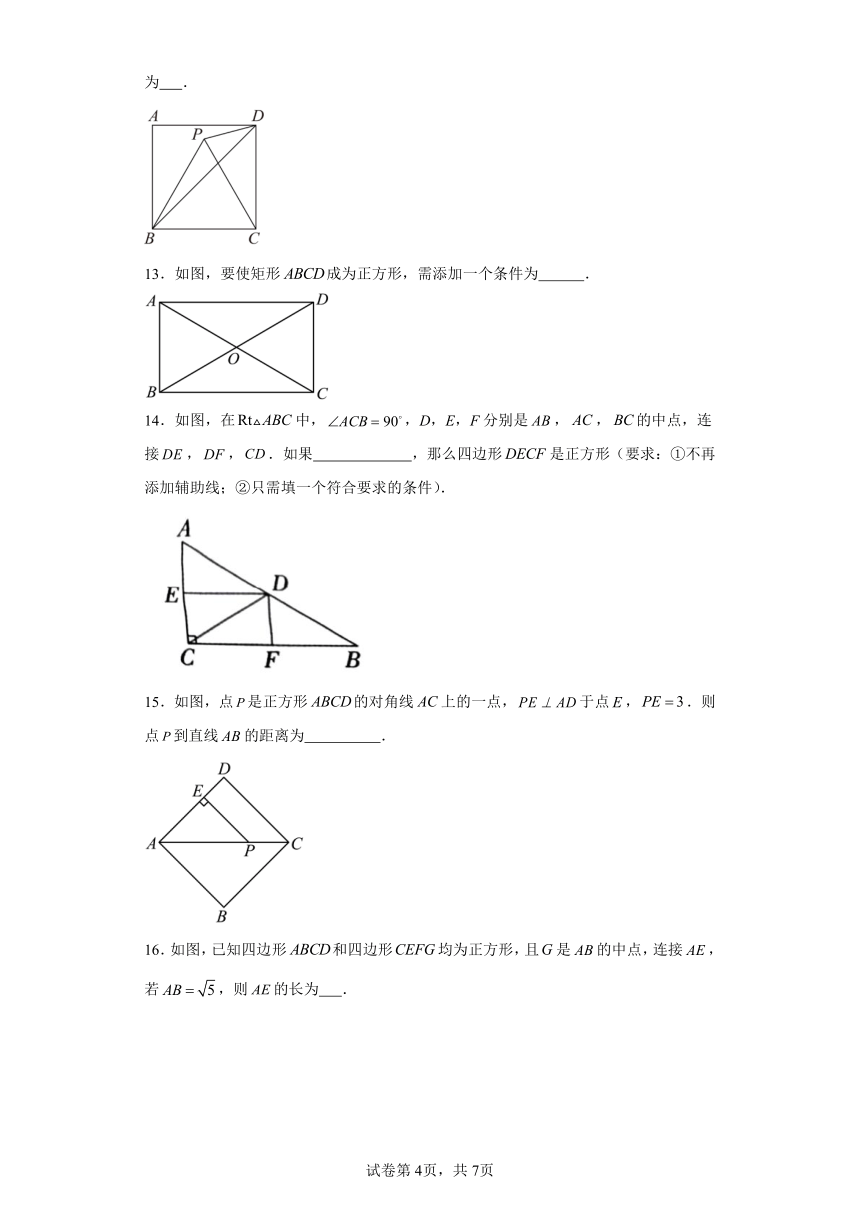 专题1.9正方形的性质与判定 分层练习（含解析）2023-2024学年九年级数学上册北师大版专项讲练