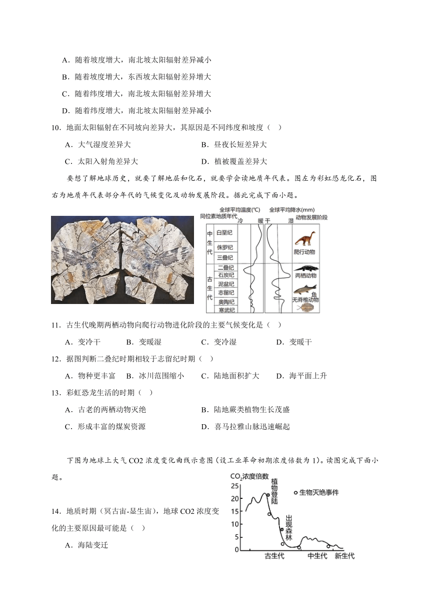 山东省新泰市弘文高级中学2023-2024学年高一上学期第一次大单元自主测试地理试题（含解析）