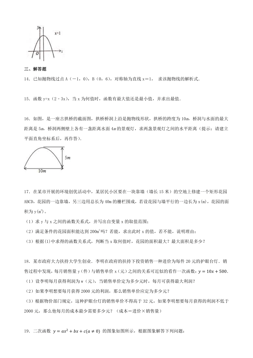 第二十二章 二次函数 章节测试 2023-2024学年人教版数学九年级上册（含答案）