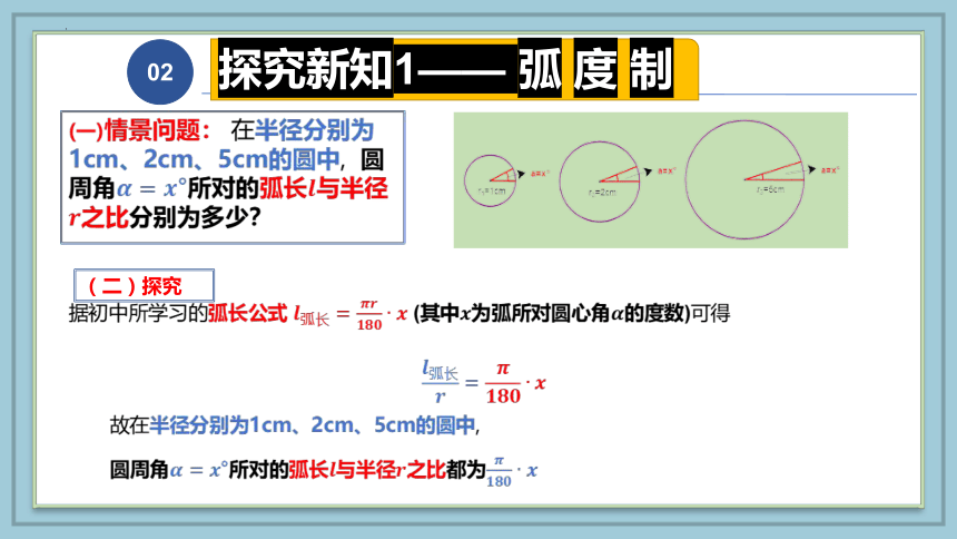 数学人教A版（2019）必修第一册5.1.2弧度制 课件（共30张ppt）