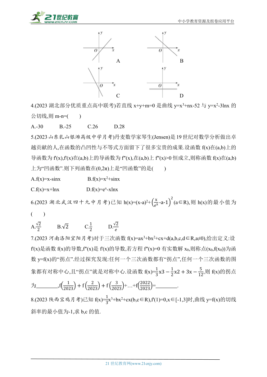 2024人教版高中数学选择性必修第二册同步练习题（含解析）--5.2.2　导数的四则运算法则