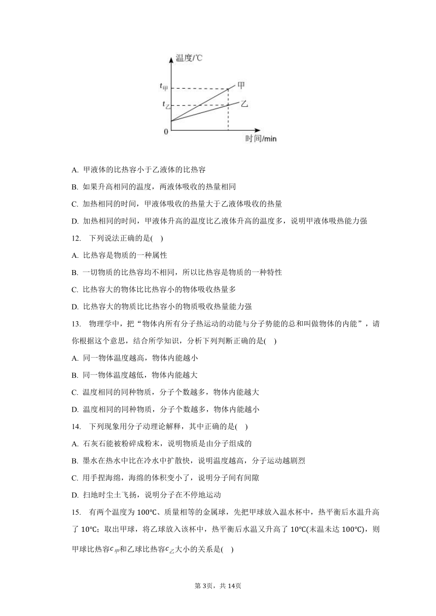 2023-2024学年山东省枣庄市滕州市鲍沟中学九年级（上）开学物理试卷（含解析）