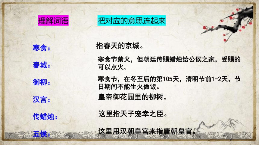 统编版语文六年级下册3古诗三首寒食课件(共20张PPT)