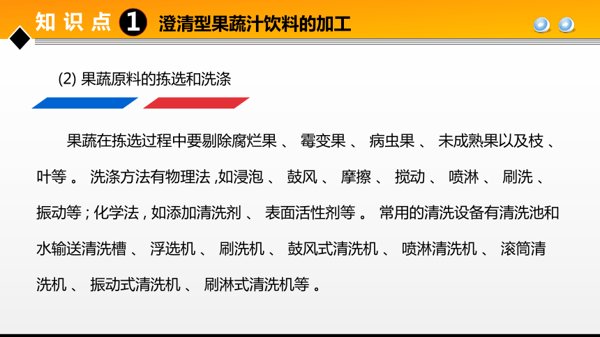 项目６ 任务1果蔬汁饮料生产技术 课件(共24张PPT)- 《食品加工技术》同步教学（大连理工版）