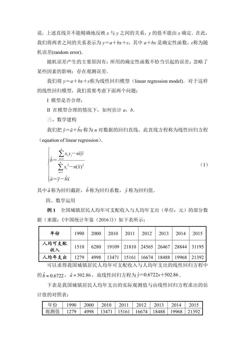 9.1.2 线性回归方程  教学设计