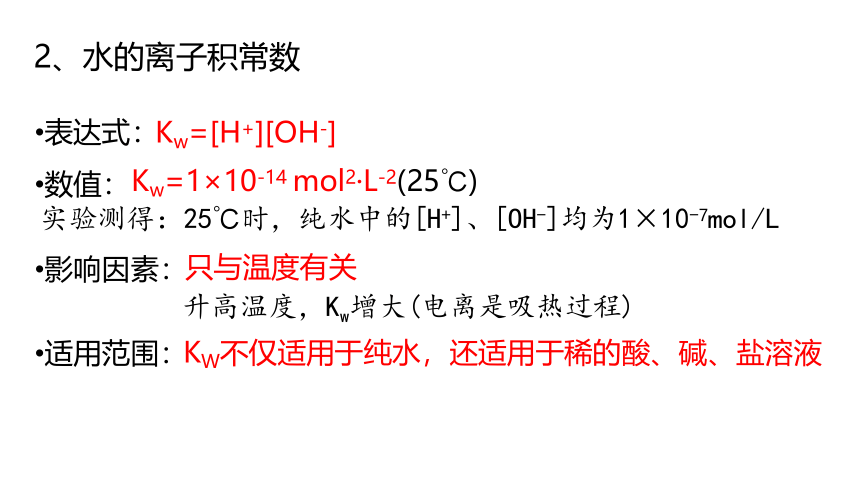3.1.1 水的电离和溶液的酸碱性 课件(共28张PPT)  鲁科版（2019）高中化学选择性必修一