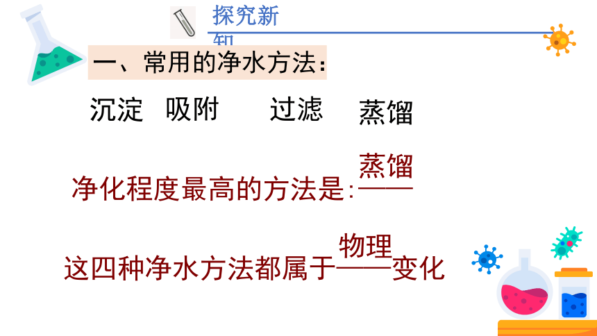 4.2 水的净化 第1课时(共23张PPT内嵌视频) -2023-2024学年九年级化学上册同步课件（人教版）