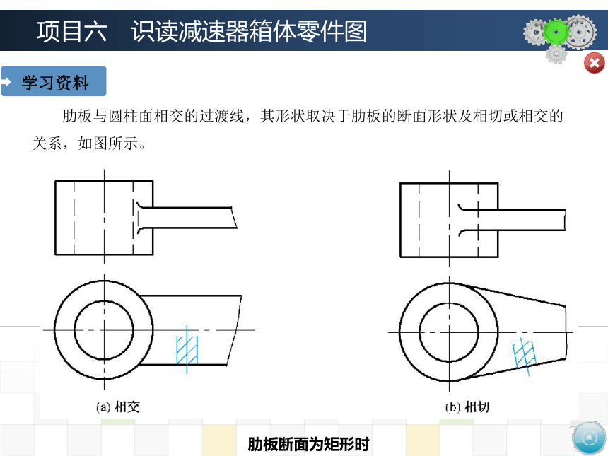 项目六　识读减速器箱体零件图 课件(共36张PPT)-《机械制图》同步教学（大连理工大学出版社）