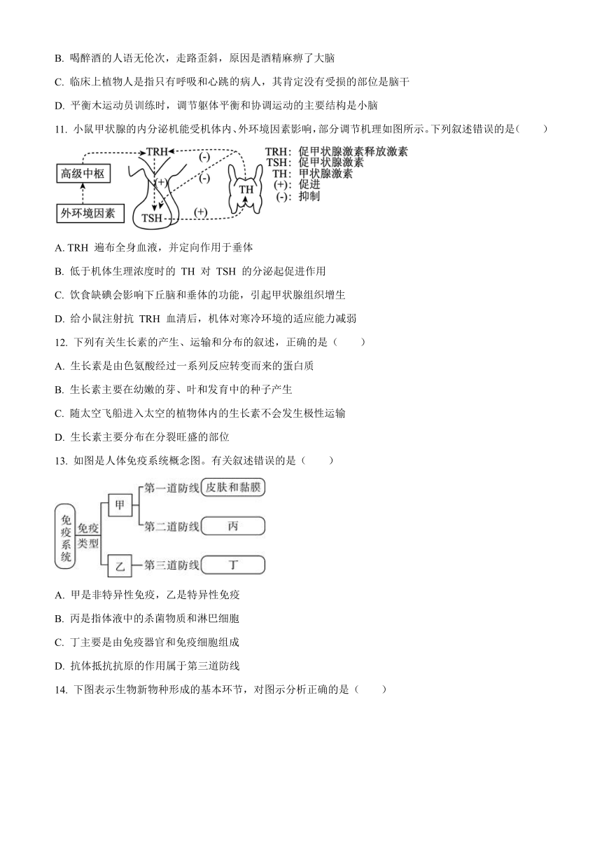 四川省德阳市什邡名校2023-2024学年高二上学期11月期中考试生物（解析版）