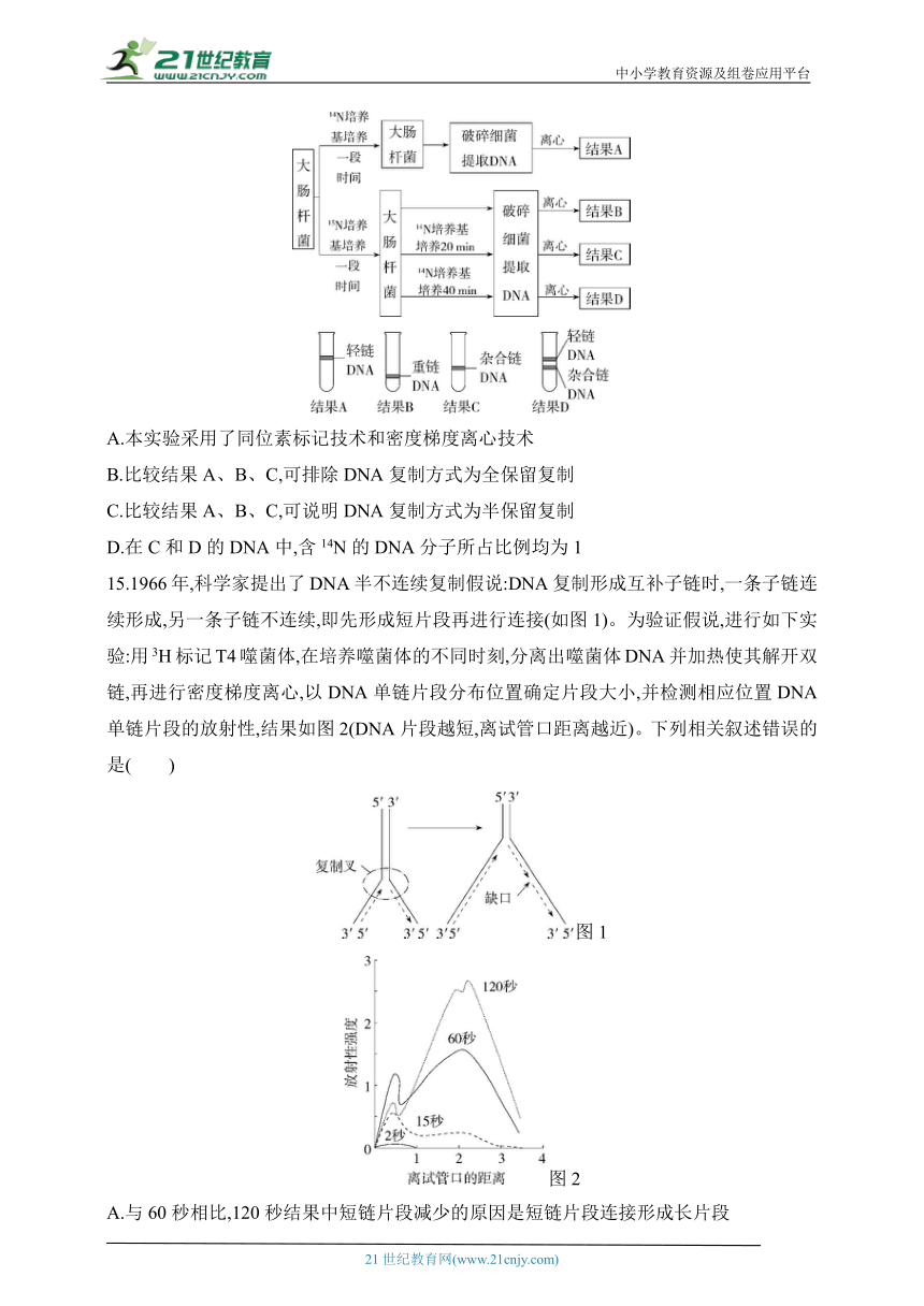 人教版2019高中生物必修二同步练习题--第3章　基因的本质（综合测试）（含解析）