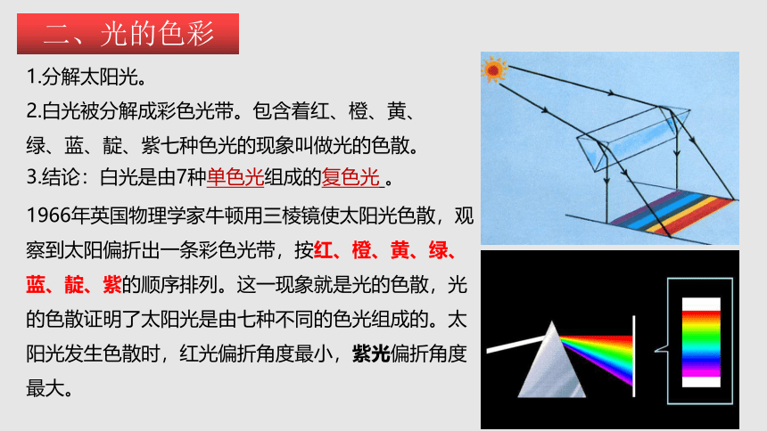 3.1光的色彩 颜色 （课件）(共35张PPT)八年级物理上册同步备课（苏科版）