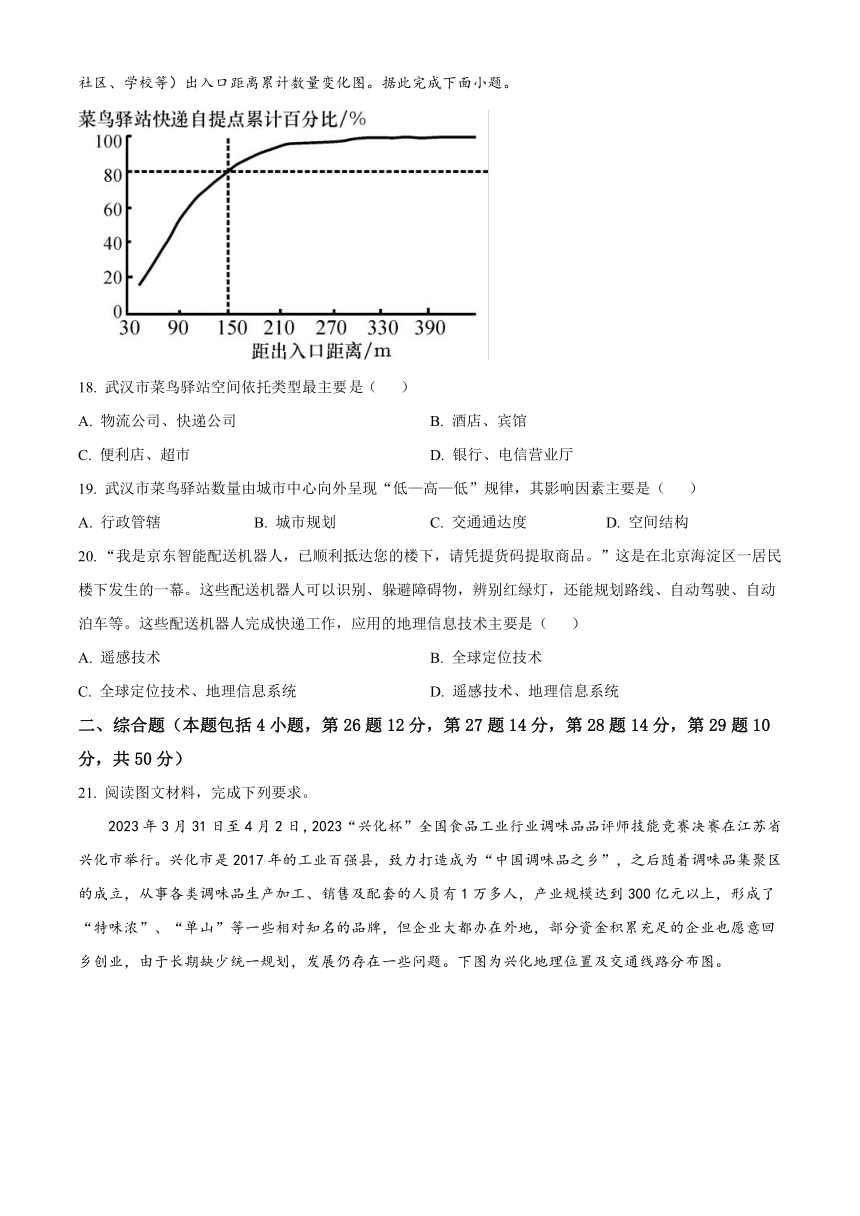 湖南省常德市重点中学2023-2024学年高二上学期入学考试地理试题（原卷版+解析版）