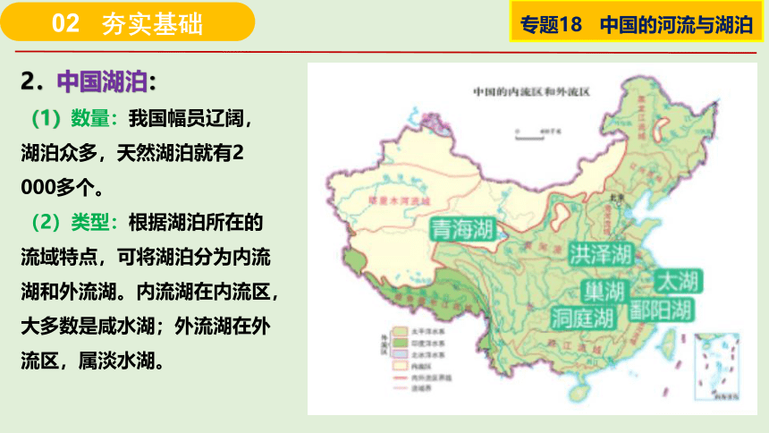 课件18 中国河流与湖泊-2024年高考区域地理总复习（全国通用）（37张）