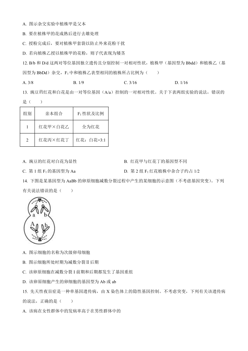 辽宁省辽阳市2022-2023学年高一下学期期末考试生物学试题（解析版）