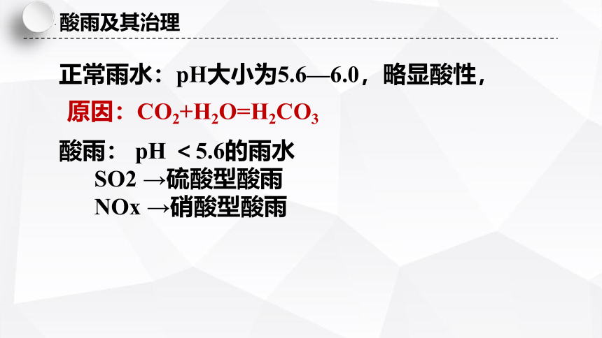 2023-2024学年高中化学苏教版2019必修第一册 4.3防治二氧化硫对环境的污染 课件(共24张PPT)