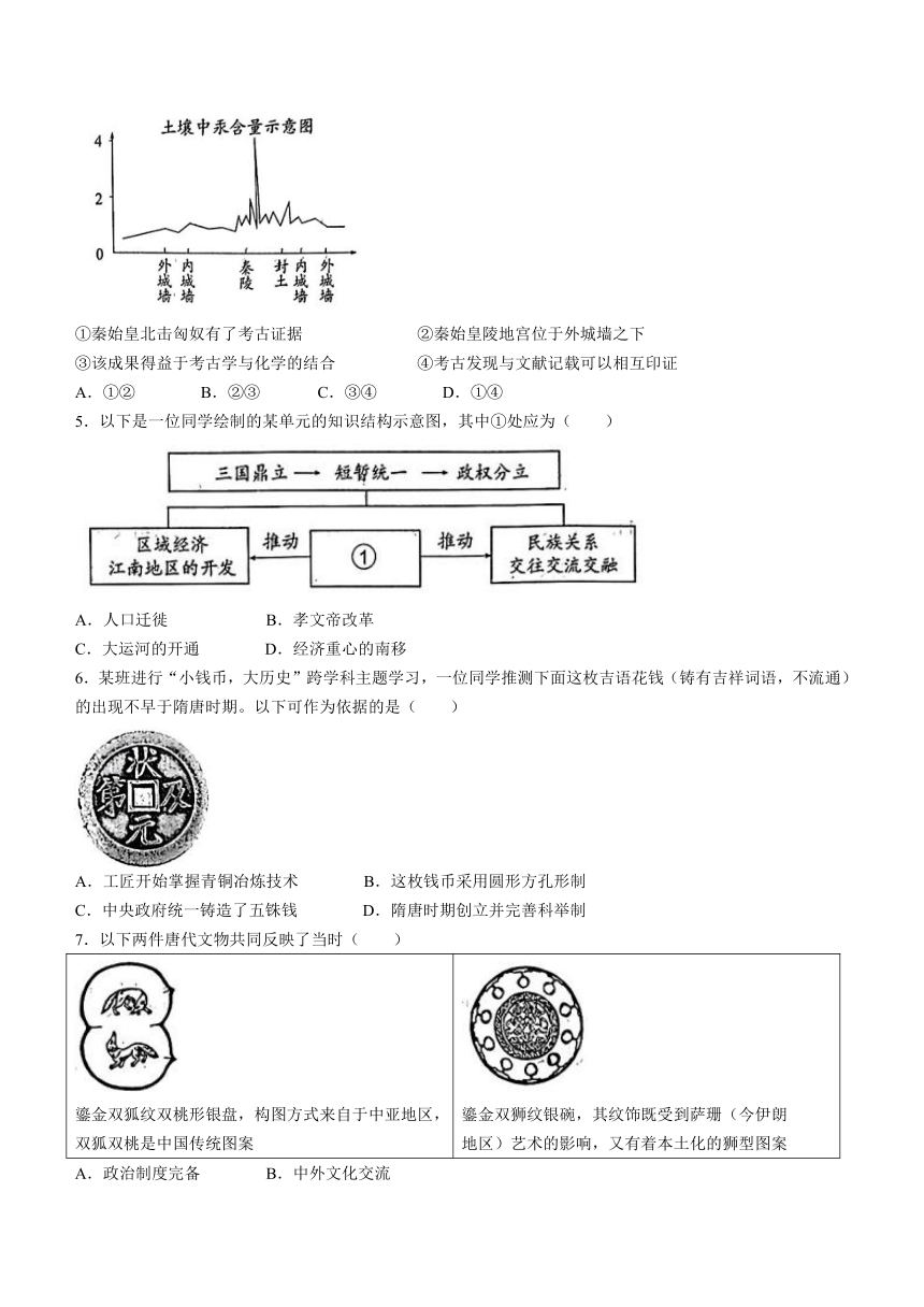 2023年北京市中考历史真题试卷（word版，含答案）