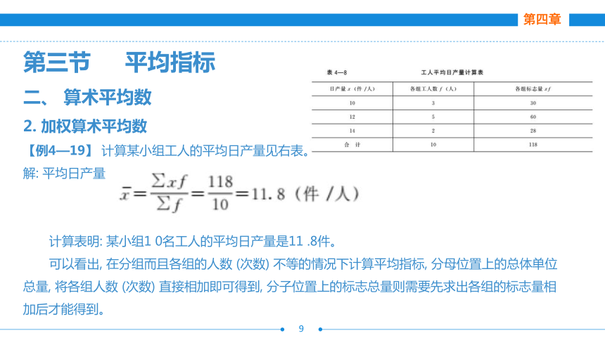 第四章  第三节  平均指标  课件(共44张PPT)- 《统计基础》同步教学（劳保版·2016）