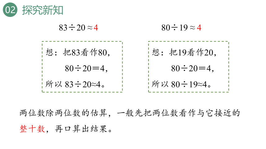 6.1除数是两位数的除法 口算除法（课件）-四年级上册 数学人教版(共32张PPT)