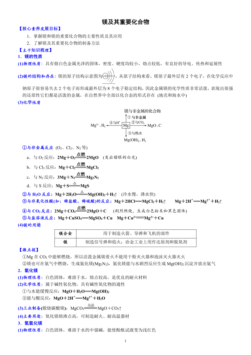 09    微专题6    镁及其重要化合物（含答案）