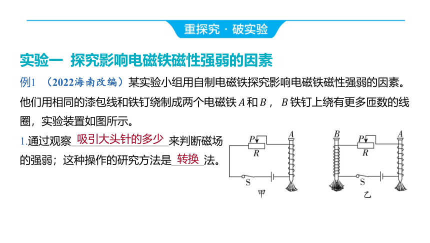 2024年河北省中考物理一轮复习第20讲 电与磁课件（23张PPT)