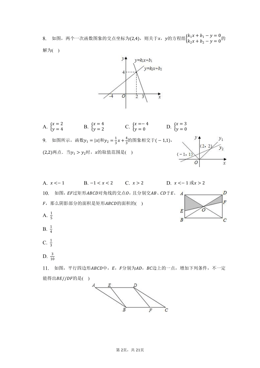 2022-2023学年黑龙江省绥化市安达市火石山中学八年级（下）期末数学试卷（含解析）