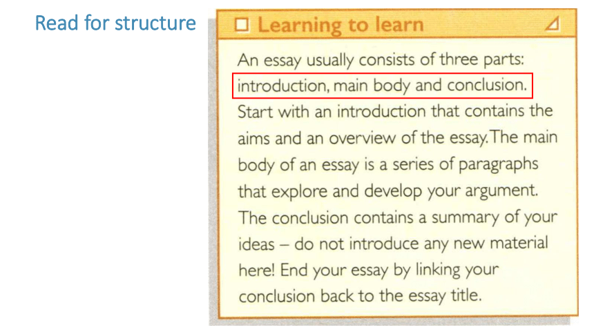 Unit 1 Knowing me, Knowing you Developing ideas课件