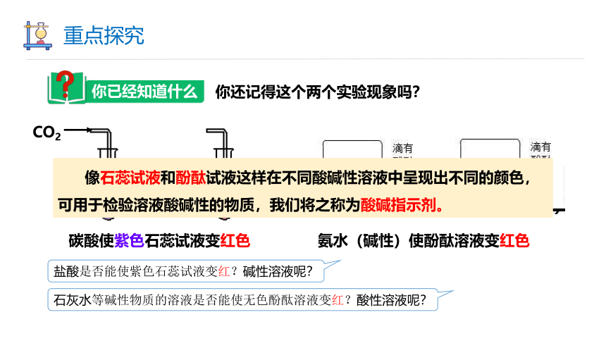 7.1 溶液的酸碱性 第1课时 课件(共19张PPT内嵌视频) 2023-2024学年初中化学沪教版九年级下册