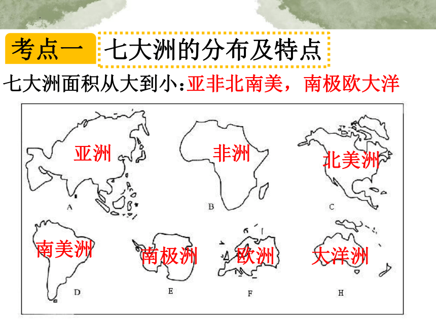 2023-2024学年人教版地理七年级上册期末复习课4：陆地和海洋课件(共24张PPT)