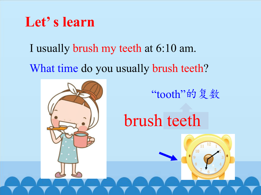 Unit 3 What time do you usually go to school？  课件 (共27张PPT)