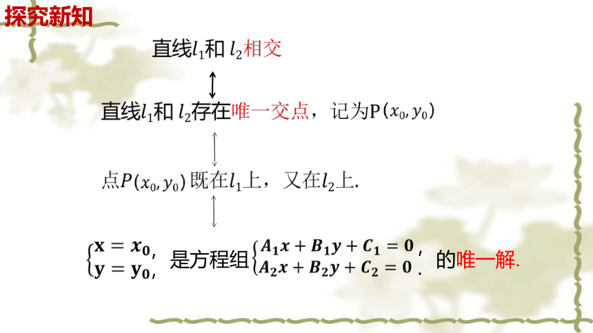 数学人教A版（2019）选择性必修第一册2.3.1两条直线的交点坐标（共26张ppt）