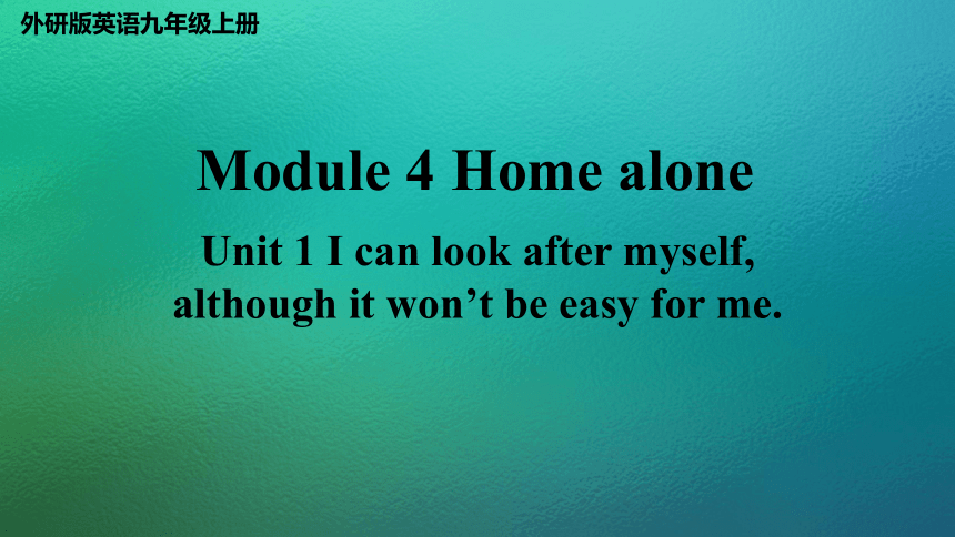 外研版英语九年级上册Module 4 Home alone课件+嵌入音频(共67张PPT)