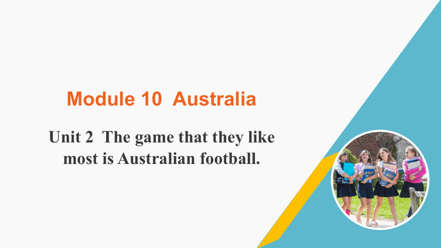外研版九上Module 10 Unit 2 The game that they like most is Australian football.课件（21张PPT)